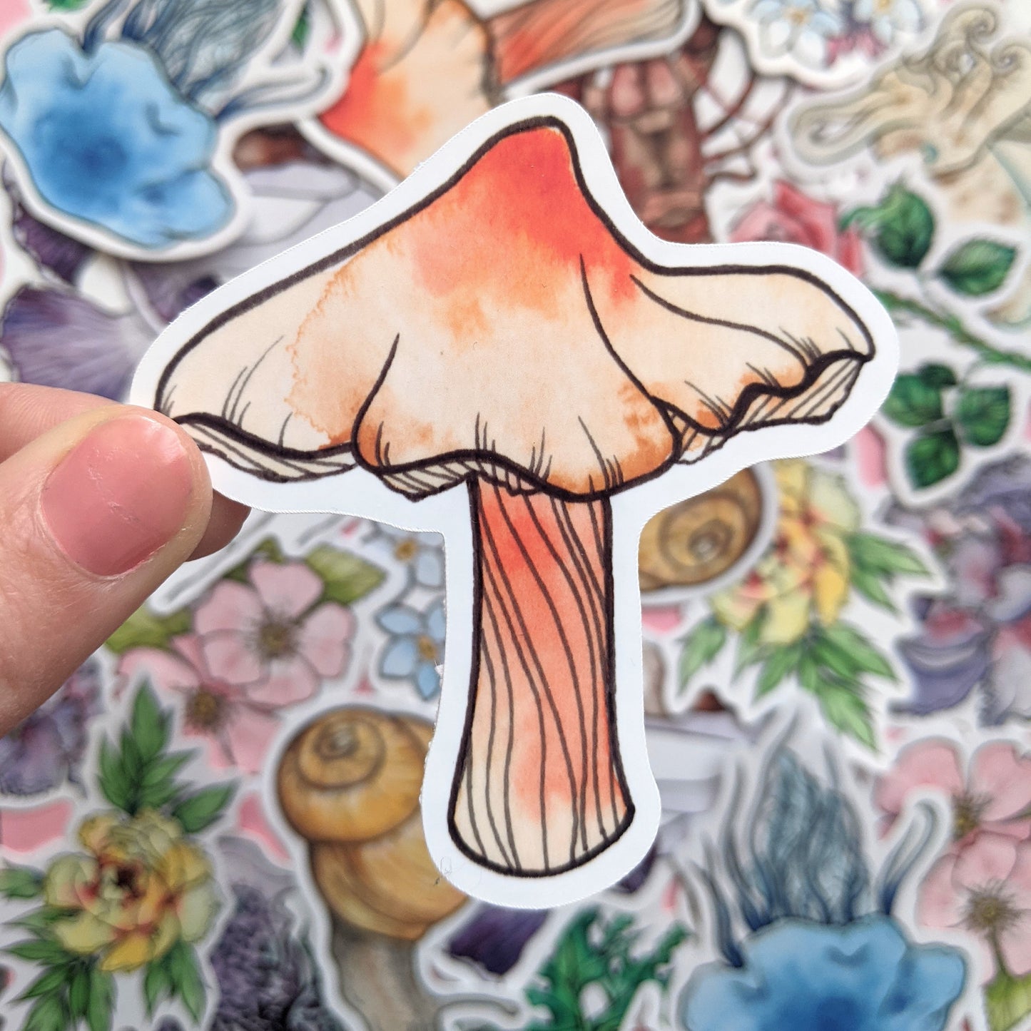 Mushroom Sticker Pack - Set of 6